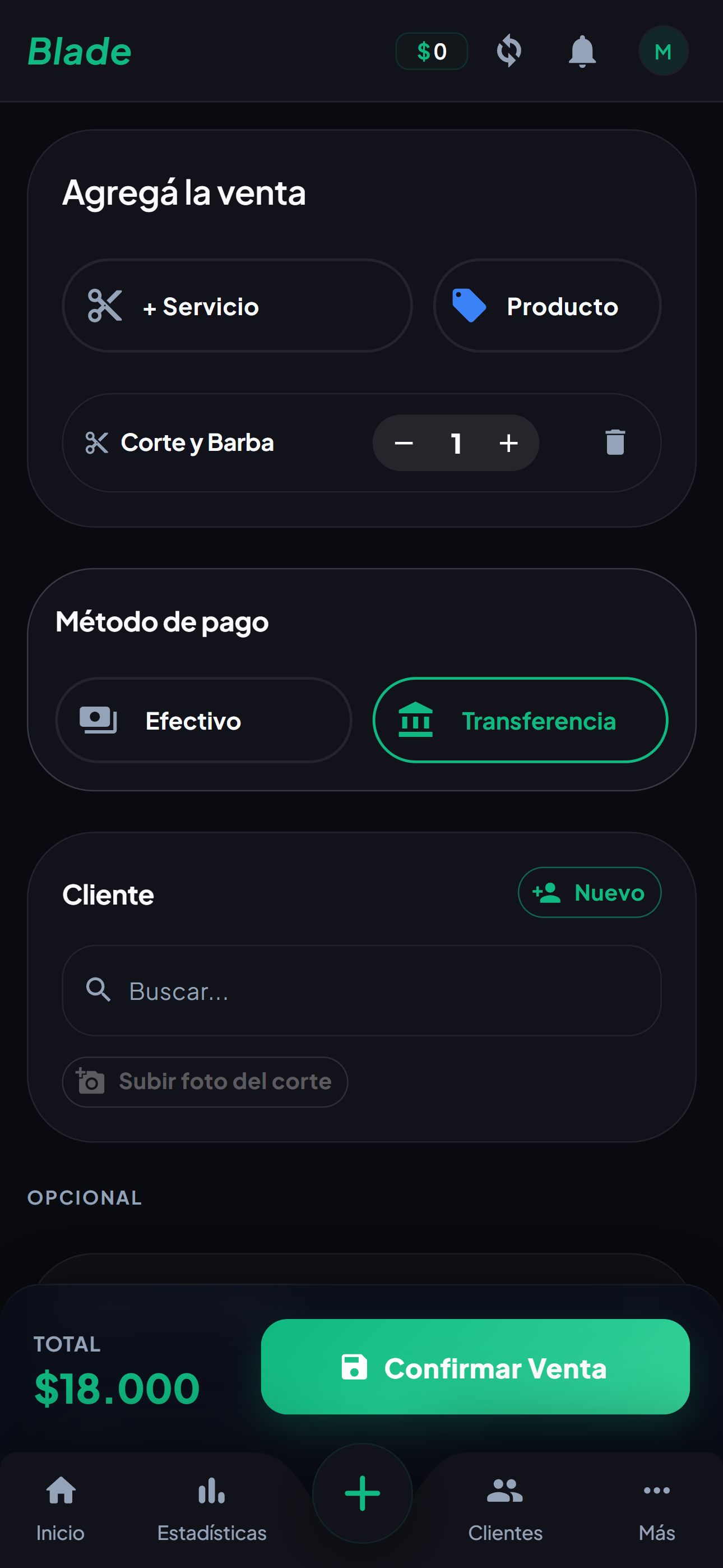 Carga Rápida en Blade